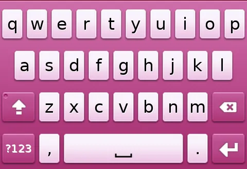 Preview of the Chiclet-pink skin