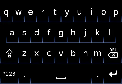 Preview of the glowkey_honeycomb (white text) skin