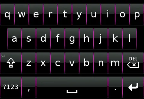 Preview of the GlossBlackMagentaLined skin