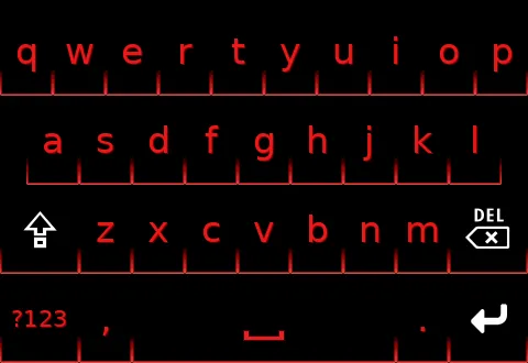 Preview of the glowkey_totalred skin