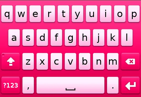 Preview of the Chiclet-Hot Pink skin