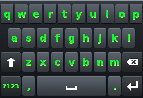Preview of the Nebula Bold Green skin